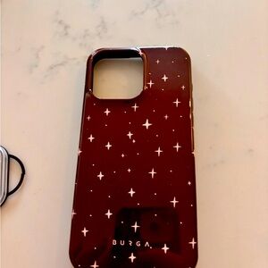 1phone 15 pro hard case with ring holder and special glam lenses 
Brand new